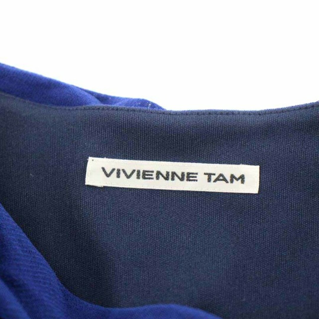 ヴィヴィアンタム VIVIENNE TAM 刺繍 膝丈ワンピース1 ブラック