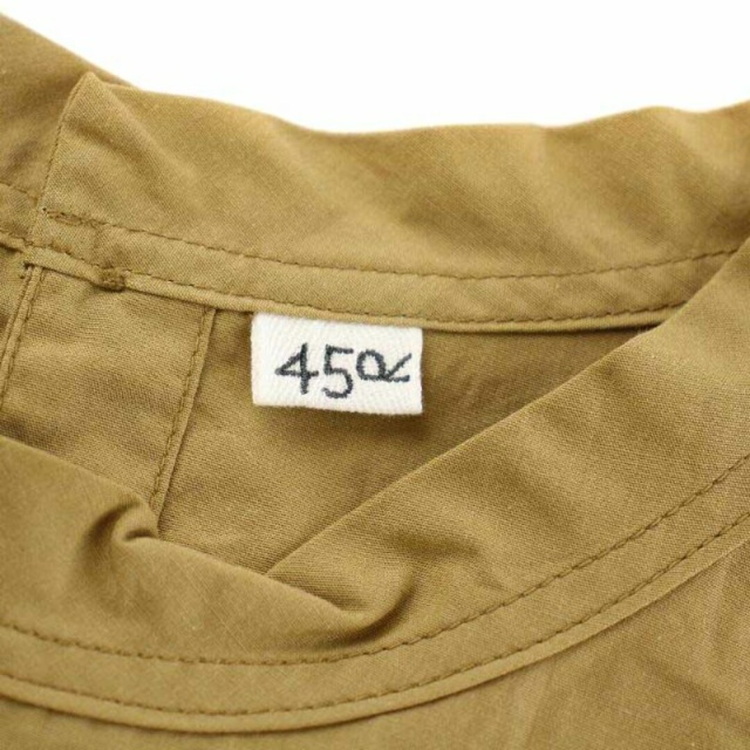 45R - 45R 45rpm ダンプのドレス ロングワンピース ノースリーブ 茶