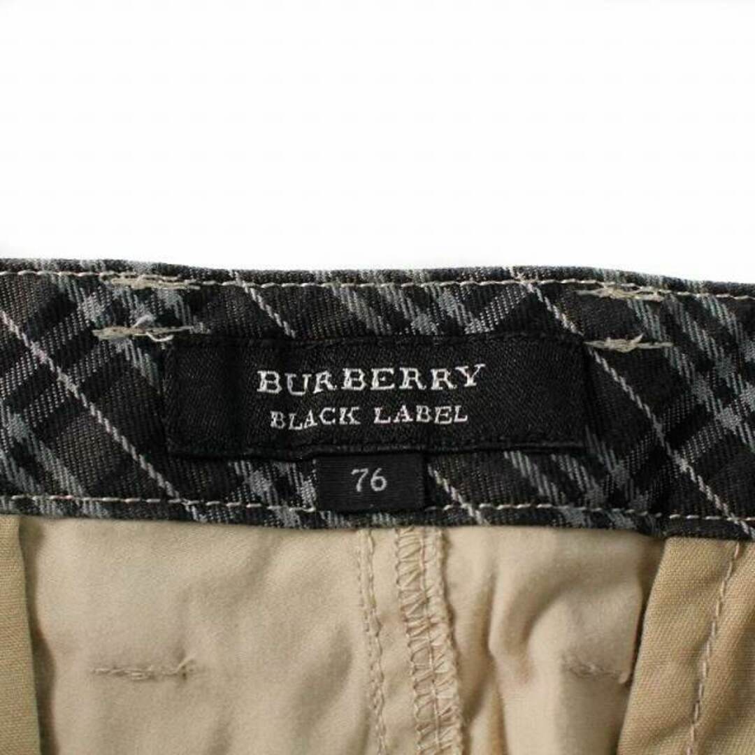 BURBERRY BLACK LABEL(バーバリーブラックレーベル)のBURBERRY BLACK LABEL クロップドパンツ チェック W76 M メンズのパンツ(スラックス)の商品写真