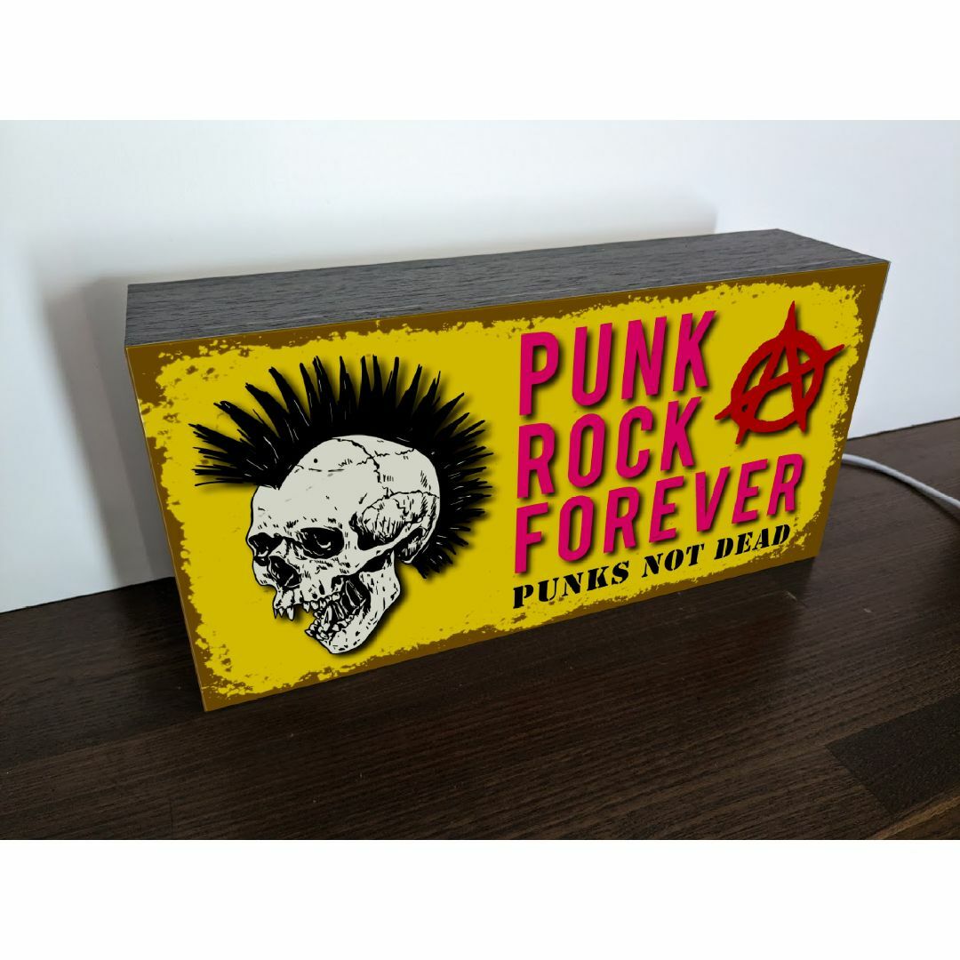 Lサイズ】パンク Punks Not Dead 看板 置物 雑貨 ライトBOX Lサイズ】パンク Punks Not Dead 看板 置物 雑貨 ライトBOX