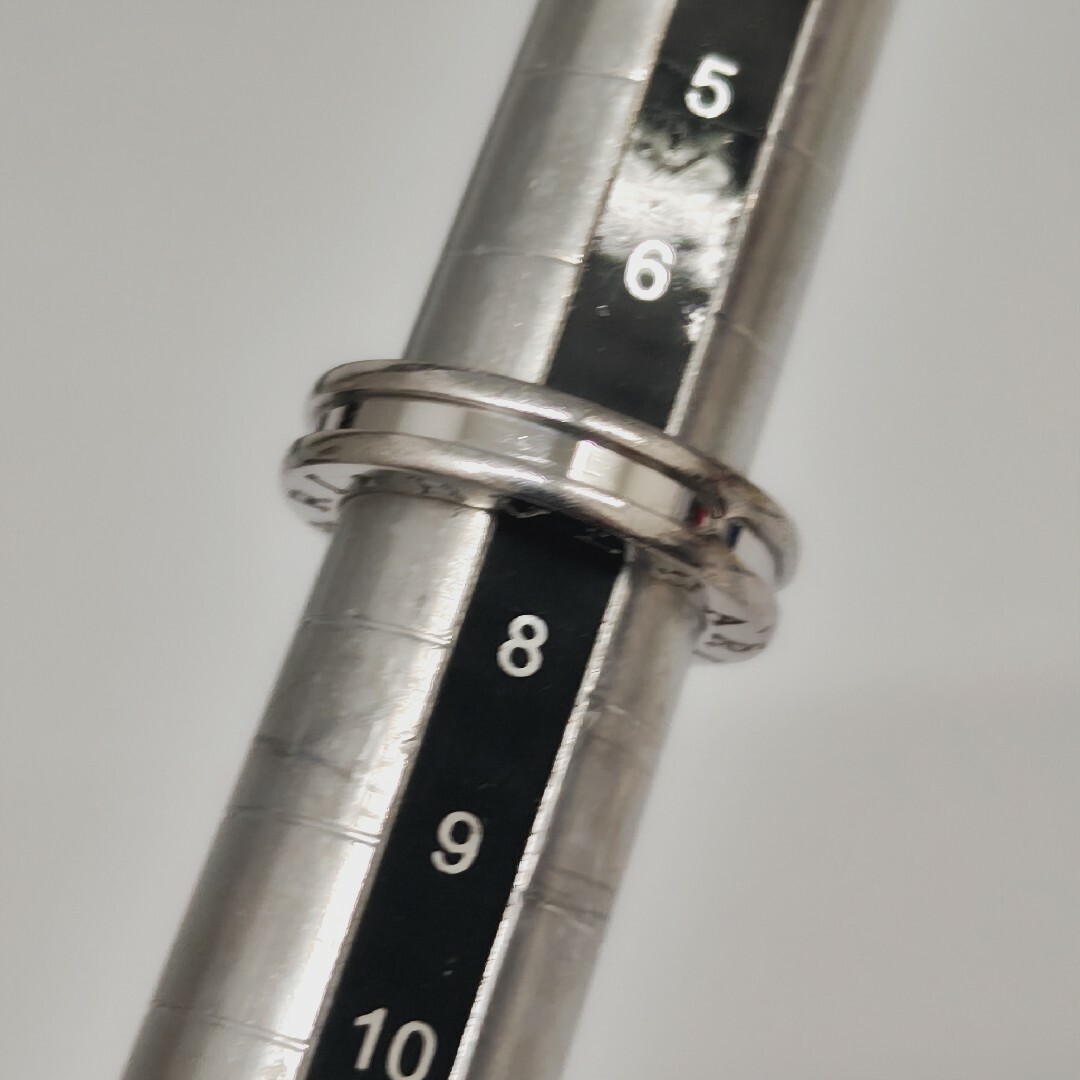 T90103)BVLGARI 750 WG ビーゼロワン 1バンド リング - リング(指輪)
