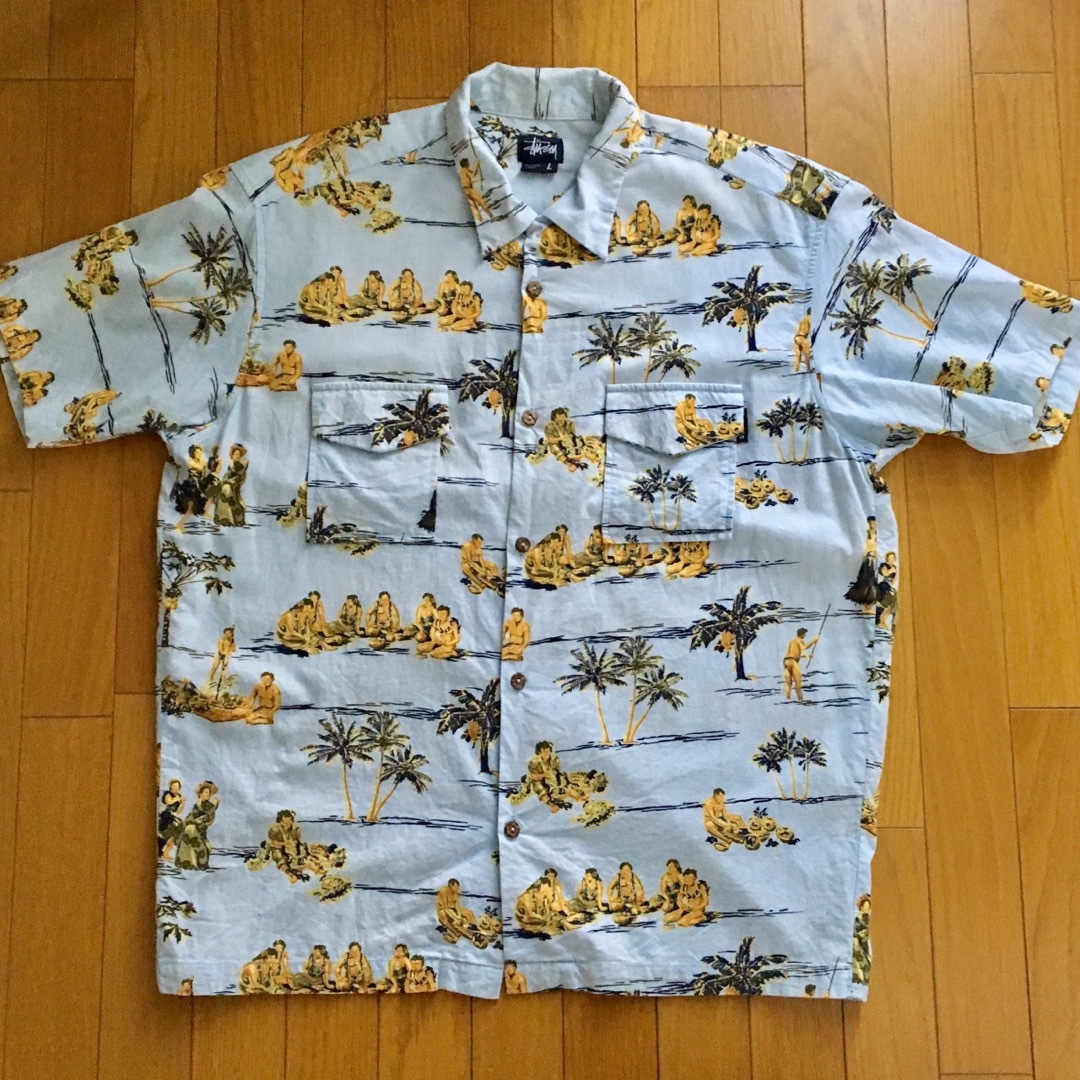 90s old stussy ステューシー アロハシャツ | フリマアプリ ラクマ