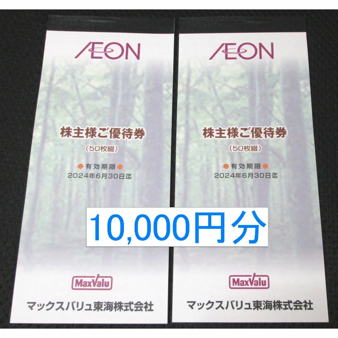 AEON - イオン 株主優待券 10,000円分(2冊分) 2024年6月30日迄の通販