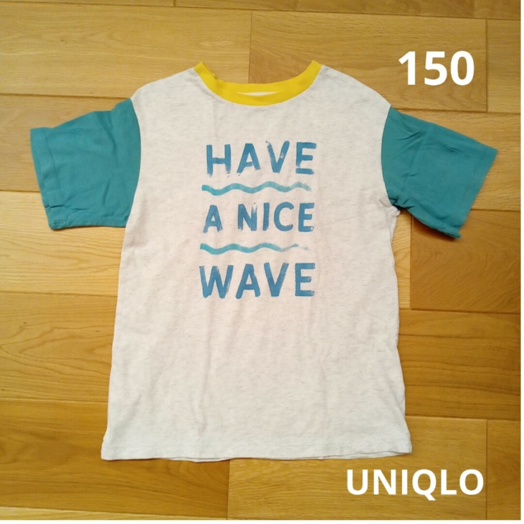 UNIQLO(ユニクロ)のユニクロ半袖トップス キッズ/ベビー/マタニティのキッズ服女の子用(90cm~)(Tシャツ/カットソー)の商品写真