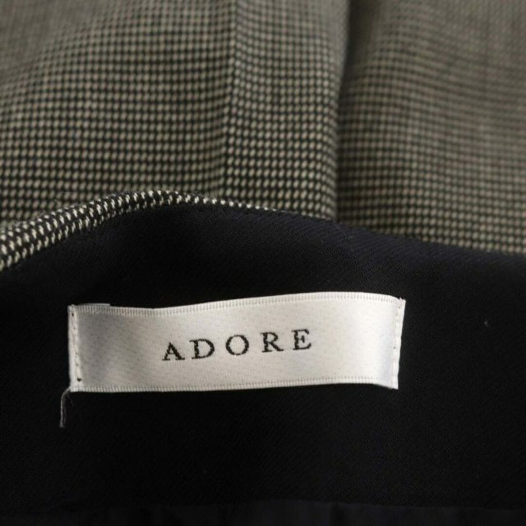 ADORE(アドーア)のアドーア プリーツ ドッキングスカート ロング プリーツ アシンメトリー 38 レディースのスカート(ロングスカート)の商品写真