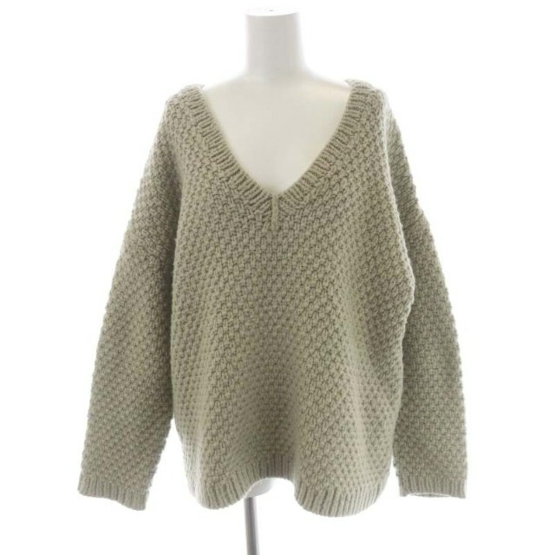 リムアーク Vneck relax knit tops ニット セーター635cmゆき丈