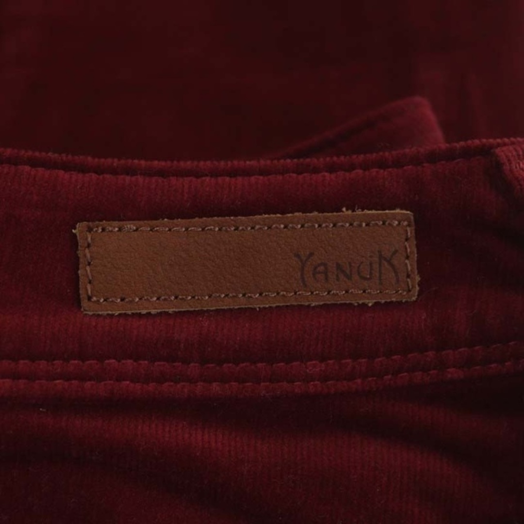 YANUK(ヤヌーク)のヤヌーク YANUK コーデュロイタイトスカート 膝丈 ストレッチ S ボルドー レディースのスカート(ひざ丈スカート)の商品写真