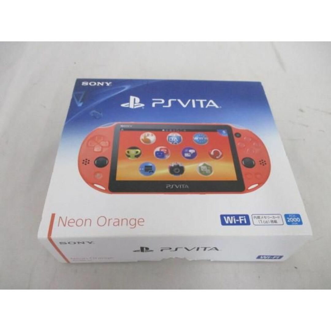 ゲーム PS Vita 本体 PCH-2000 ネオンオレンジ 動作品 充電器付き
