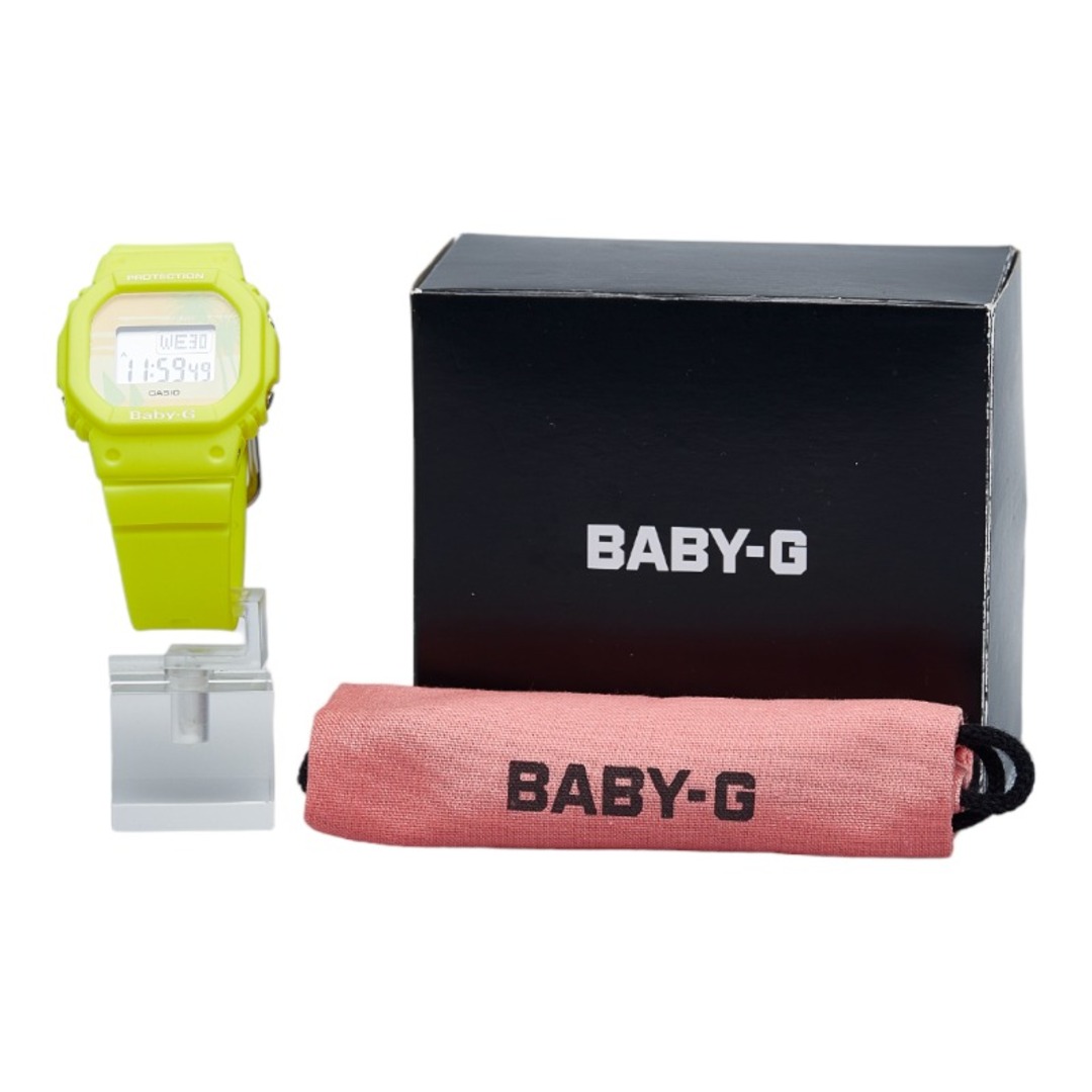 美品 カシオ Gショック Baby-G 80’s ビーチカラーズ 腕時計 BGD-560BC クオーツ オレンジ文字盤 樹脂系 レディース CASIO  【1-0110374】