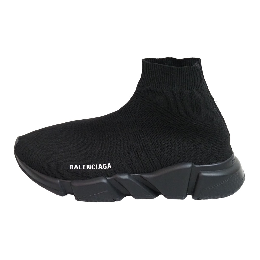 極美品 BALENCIAGA バレンシアガ スニーカー スピードトレーナー SPEED TRAINER ブラック サイズ40 中古 53730