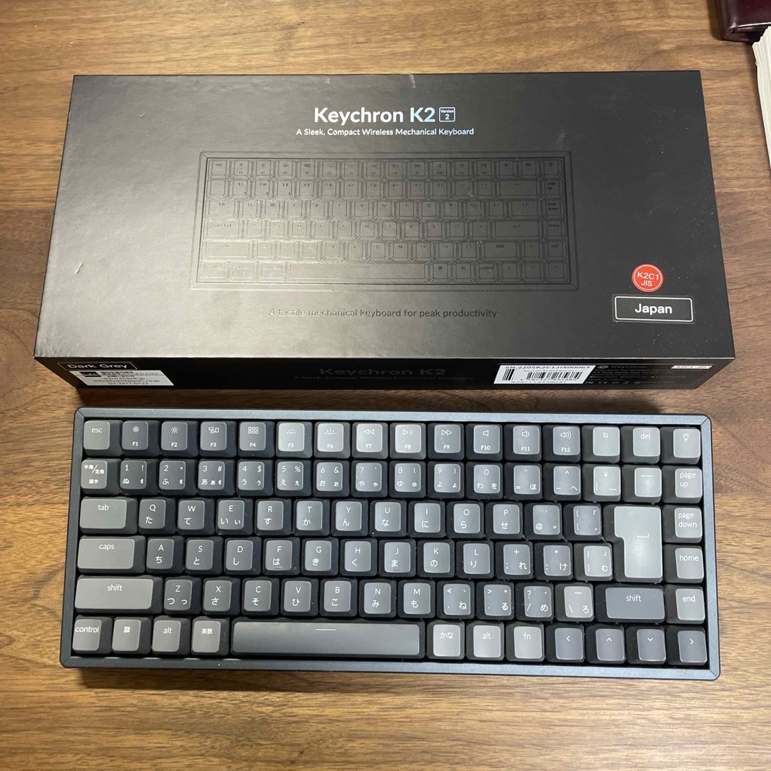 Keychron K2 ワイヤレス・メカニカルキーボード RGBライト 日本語 スマホ/家電/カメラのPC/タブレット(PC周辺機器)の商品写真