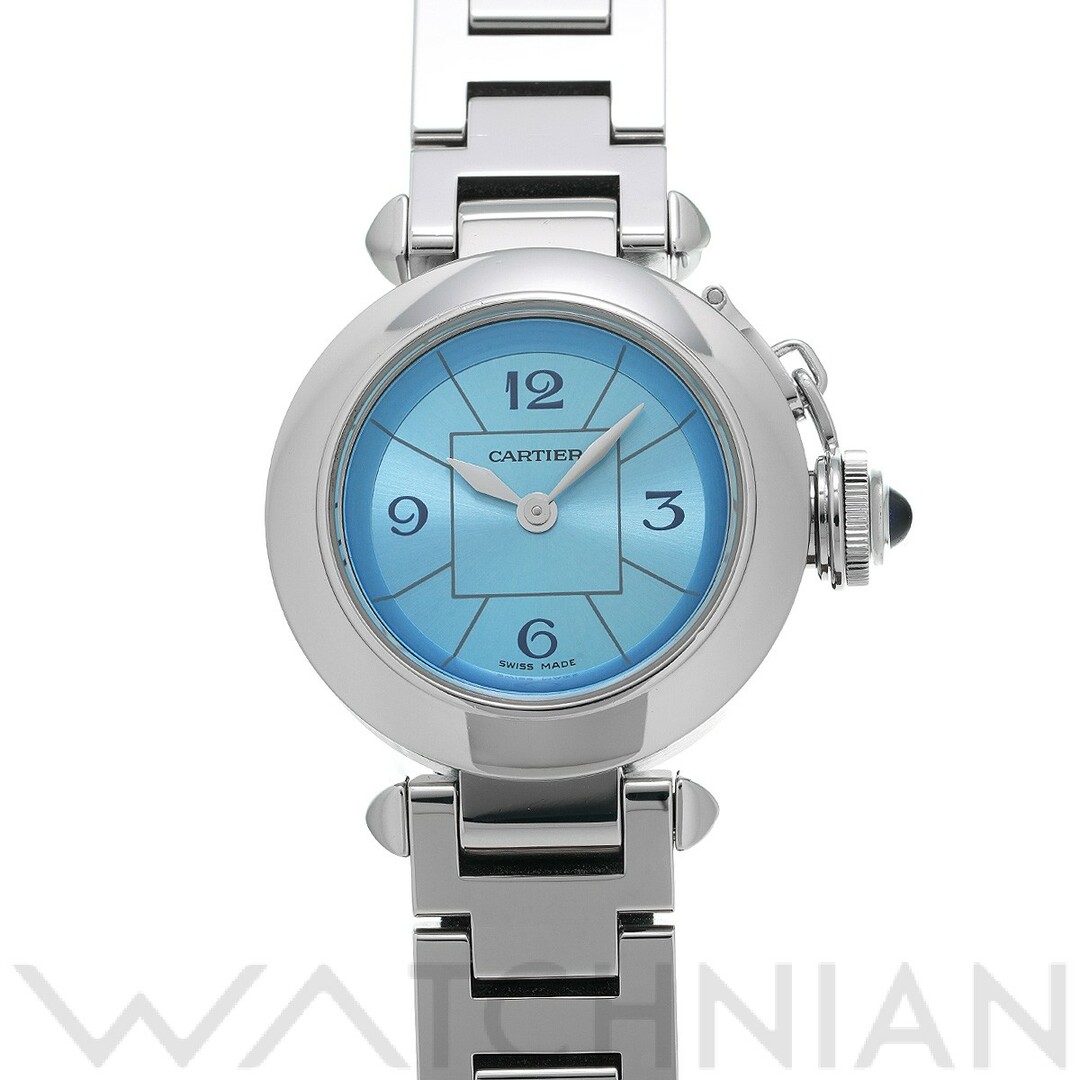 超人気の CARTIER カルティエ 中古 W3140024 腕時計 レディース ブルー 腕時計