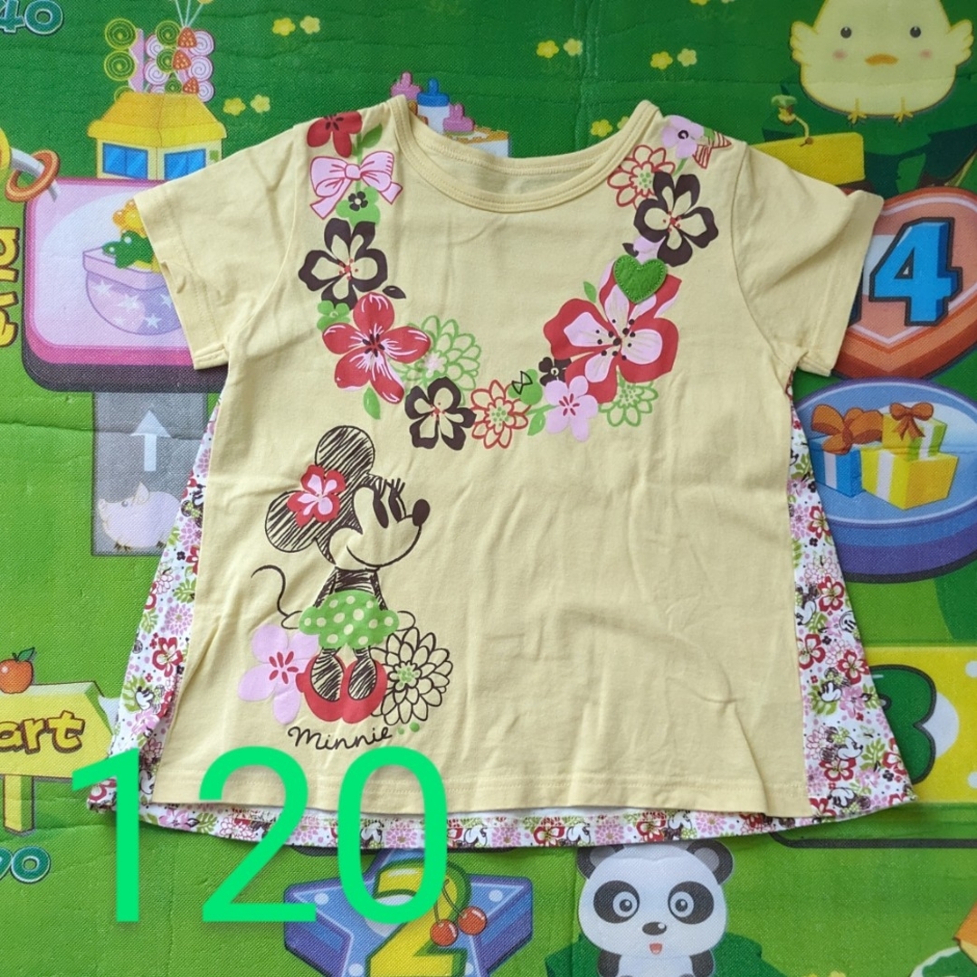 ベルメゾン(ベルメゾン)のベルメゾン ミニーちゃんTシャツ 120 キッズ/ベビー/マタニティのキッズ服女の子用(90cm~)(Tシャツ/カットソー)の商品写真