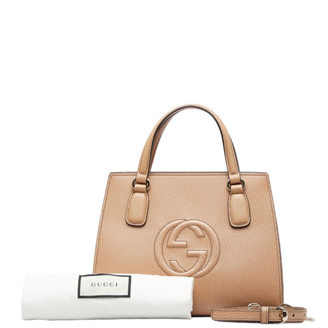 Gucci - 美品 グッチ インターロッキングG ソーホー ハンドバッグ