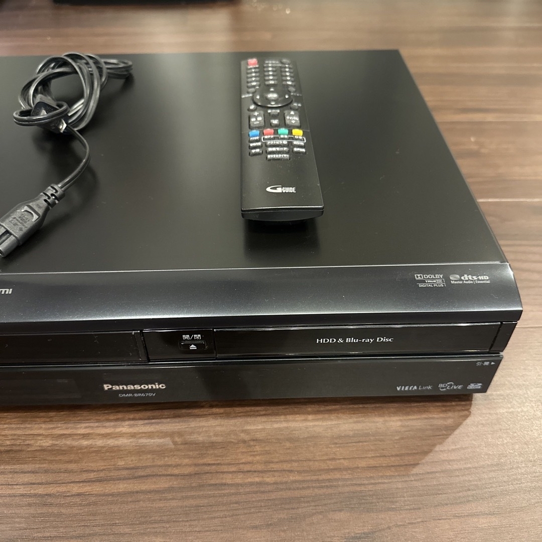 パナソニックVHS搭載BDディーガDMR-BR670V