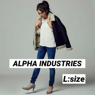 アルファインダストリーズ(ALPHA INDUSTRIES)のアルファ　レディース L ボアジャケット　ボアブルゾン　B3 フライトブルゾン(ブルゾン)