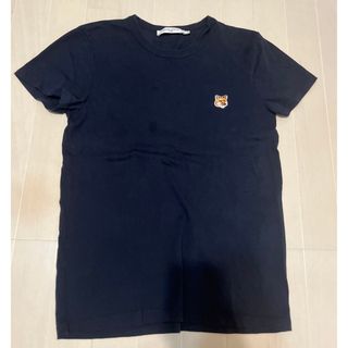 メゾンキツネ(MAISON KITSUNE')のMAISON KITSUNE メゾンキツネ　Tシャツ　ネイビー　S (Tシャツ/カットソー(半袖/袖なし))