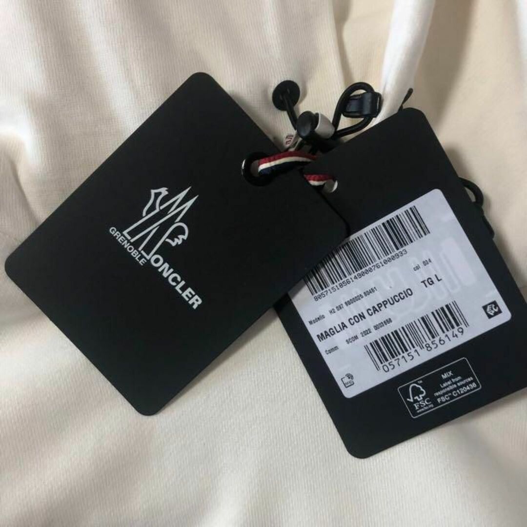 Lサイズ MONCLER モンクレール Grenoble ロゴフーディー