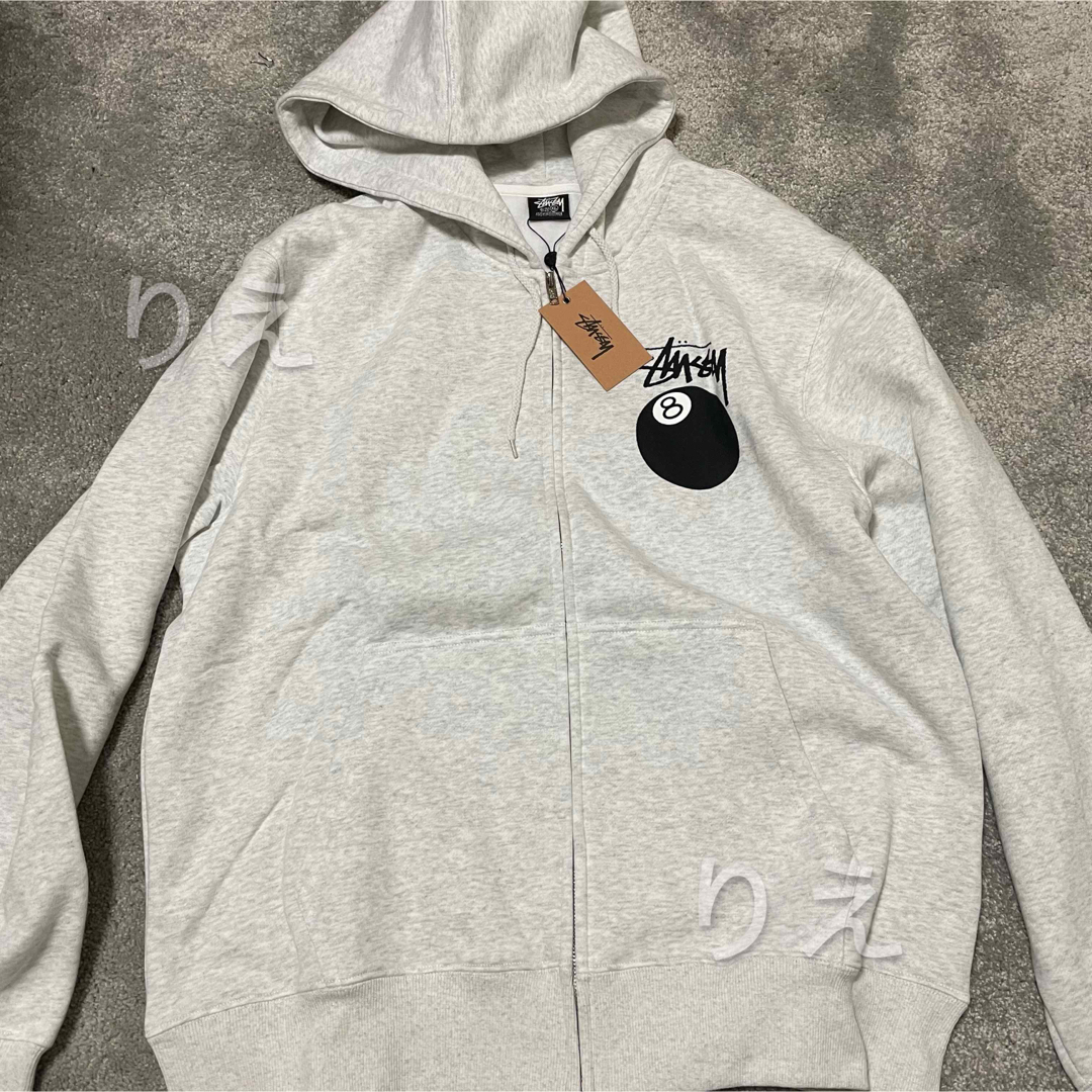 STUSSY - 【新品】STUSSY エイトボール ジップパーカー 8ball ziphooの