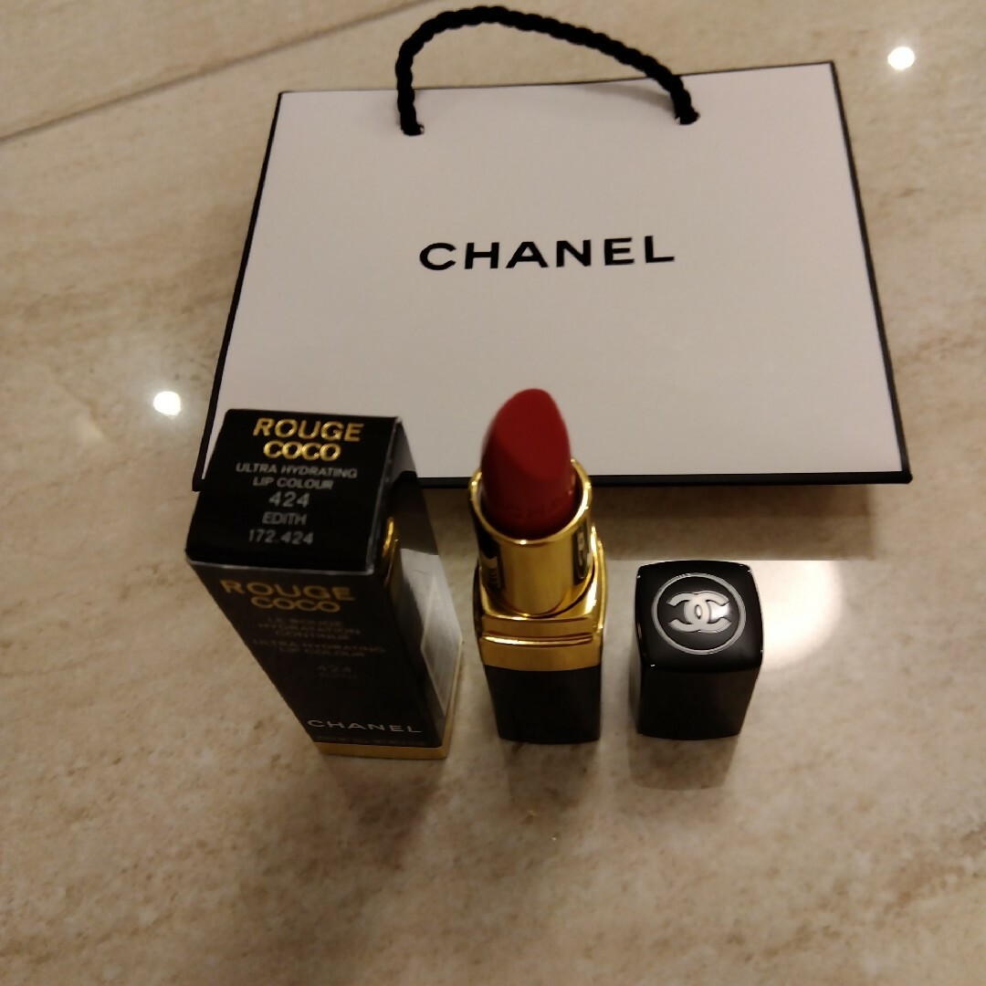 CHANEL　シャネル　口紅　ROUGE COCO　424 EDITH