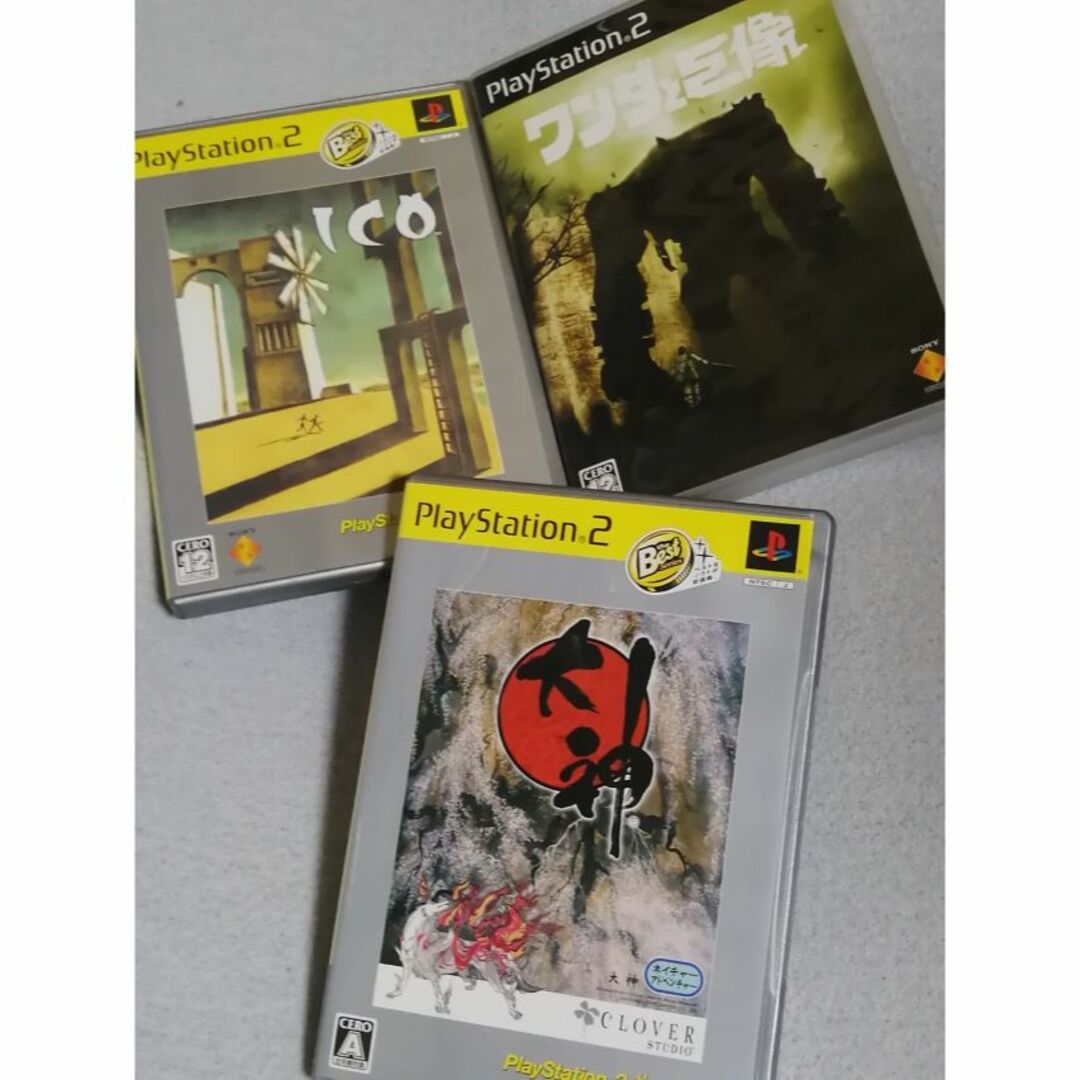 PlayStation2 - (PS2)名作3本☆ICO(イコ)☆ワンダと巨像☆大神 PlayStation2 - (PS2)名作3本☆ICO(イコ)☆ワンダと巨像☆大神