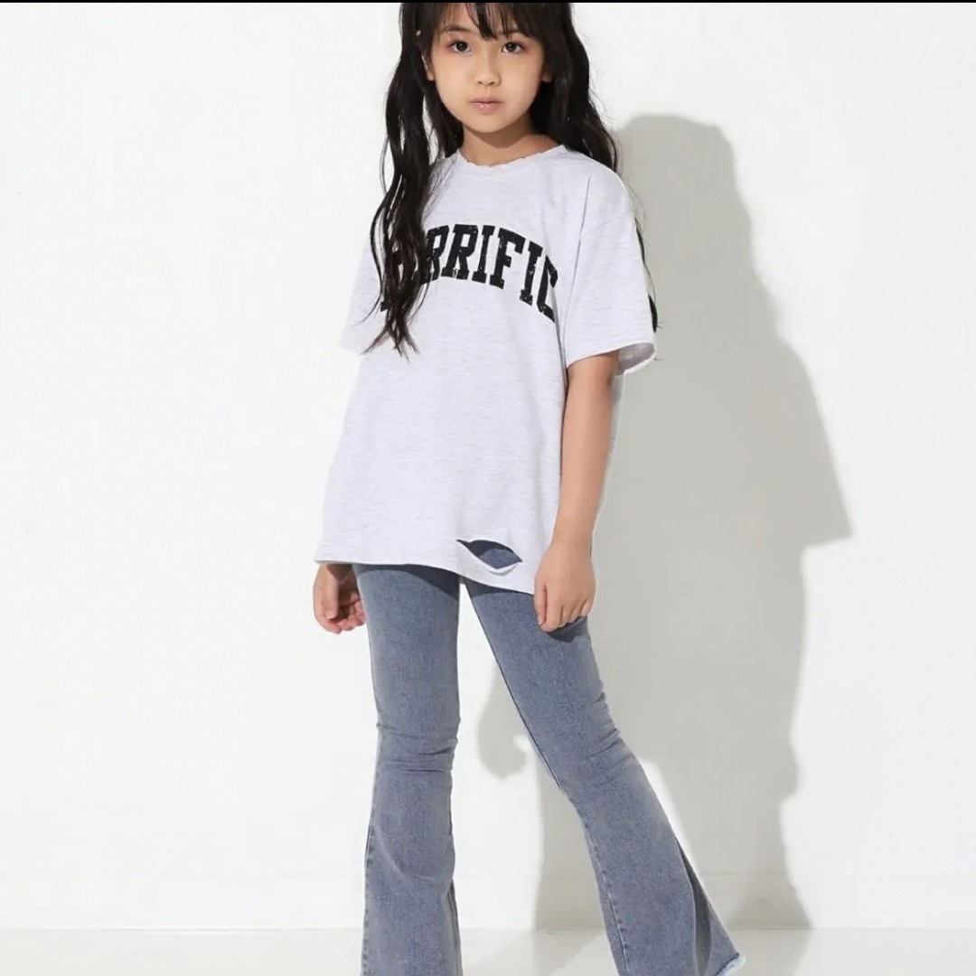 ANAP Kids(アナップキッズ)の新品❗️ 未開封　ANAP Tシャツ　S 100 110 ライトグレー　半袖 キッズ/ベビー/マタニティのキッズ服男の子用(90cm~)(Tシャツ/カットソー)の商品写真