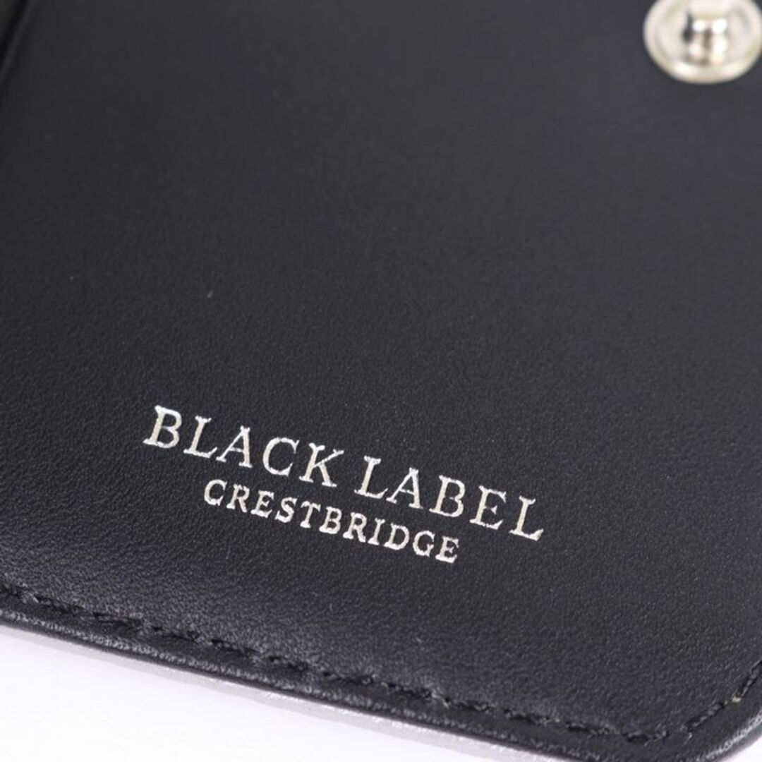 ブラックレーベル・クレストブリッジ 二つ折り財布 レザー 小銭入れあり ブランド メンズ グレー BLACK LABELCRESTBRIDGE