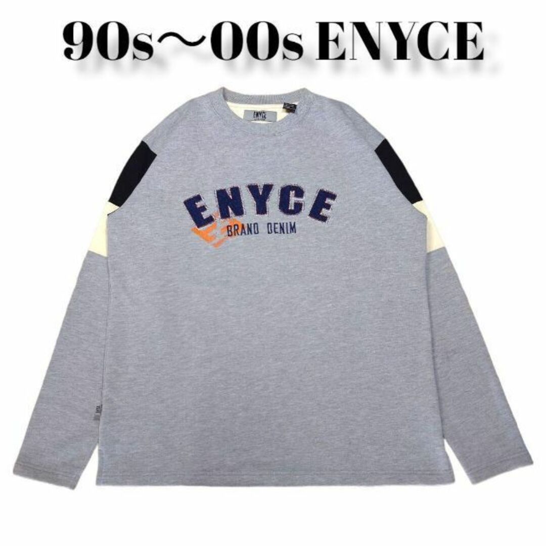 00s ENYCE スウェットトレーナー 古着 hiphop エニーチェ 刺繍のサムネイル