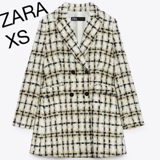 新品♡ZARA♡タグ無し♡チェック柄テーラードジャケット大人気完売商品♡