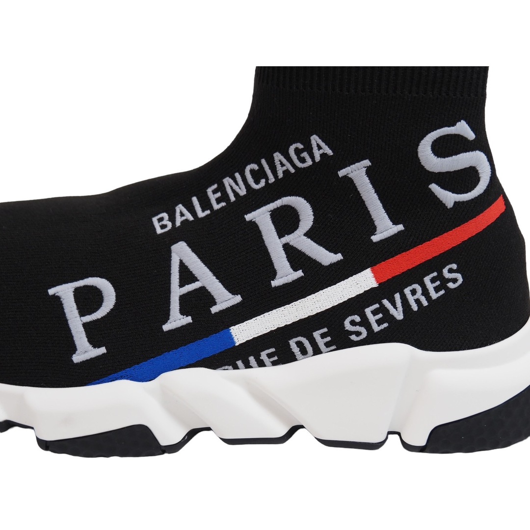 極美品 BALENCIAGA バレンシアガ スピードトレーナー Paris スニーカー ブラック シューズ 602237 サイズ40  53726