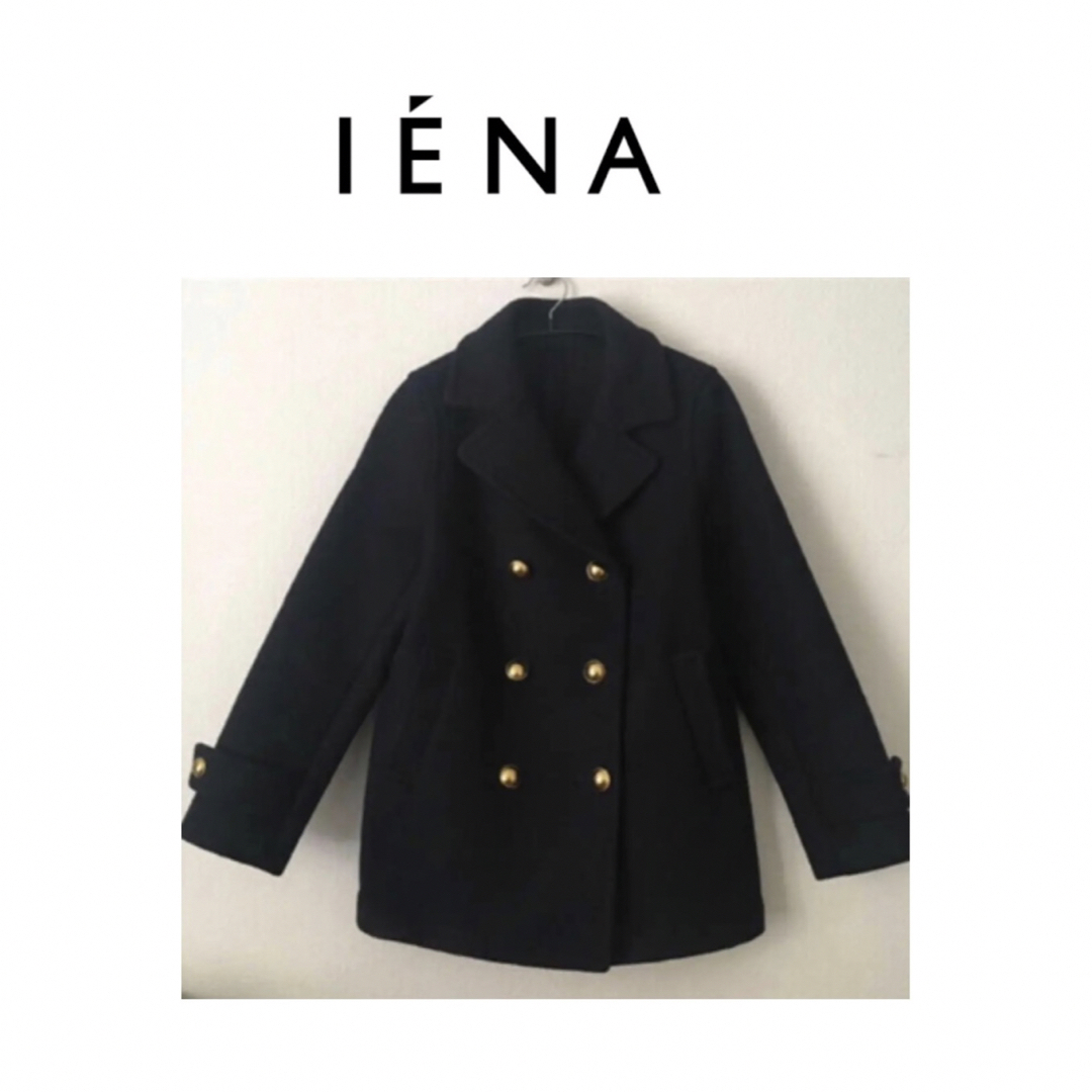 IENA(イエナ)の美品　イエナ　メルトンPコート レディースのジャケット/アウター(ピーコート)の商品写真