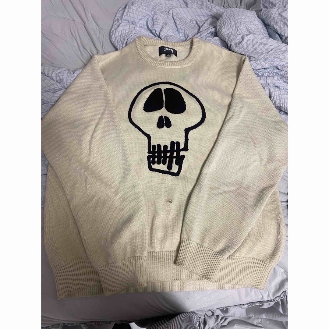 L 22AW STUSSY SKULL SWEATER | nate-hospital.com