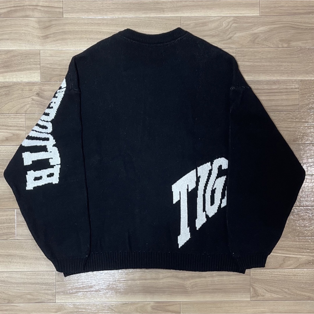 NEIGHBORHOOD(ネイバーフッド)のTIGHTBOOTH ACID LOGO KNIT SWEATER ニット メンズのトップス(ニット/セーター)の商品写真