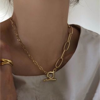 ビューティアンドユースユナイテッドアローズ(BEAUTY&YOUTH UNITED ARROWS)のasymmetry mantle necklace gold No.1134(ネックレス)