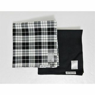 インディヴィジュアライズドシャツ(INDIVIDUALIZED SHIRTS)の新品 INDIVIDUALIZED SHIRTS ハンカチ 2枚セット ブラック(ハンカチ/ポケットチーフ)