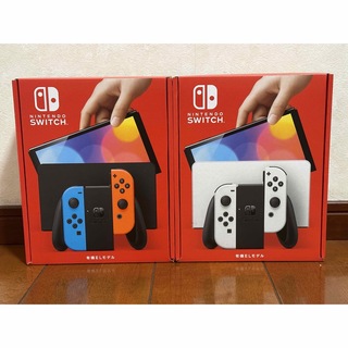 ニンテンドースイッチ(Nintendo Switch)の新品未開封 Nintendo Switch(有機ELモデル)2台(家庭用ゲーム機本体)