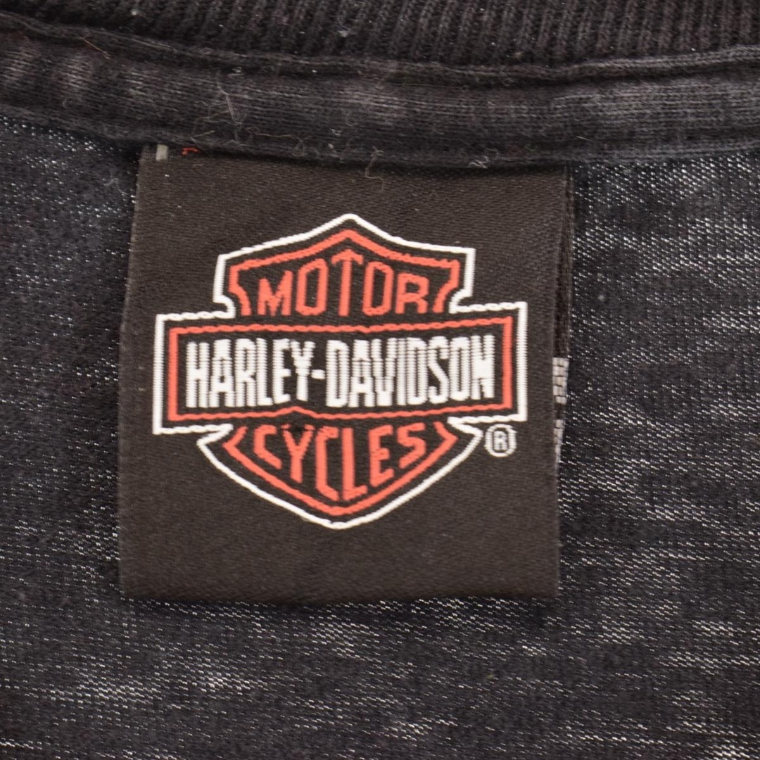ハーレーダビッドソン Harley-Davidson Hanes ヘインズ 両面プリント モーターサイクル バイクTシャツ メンズL /eaa313765 2
