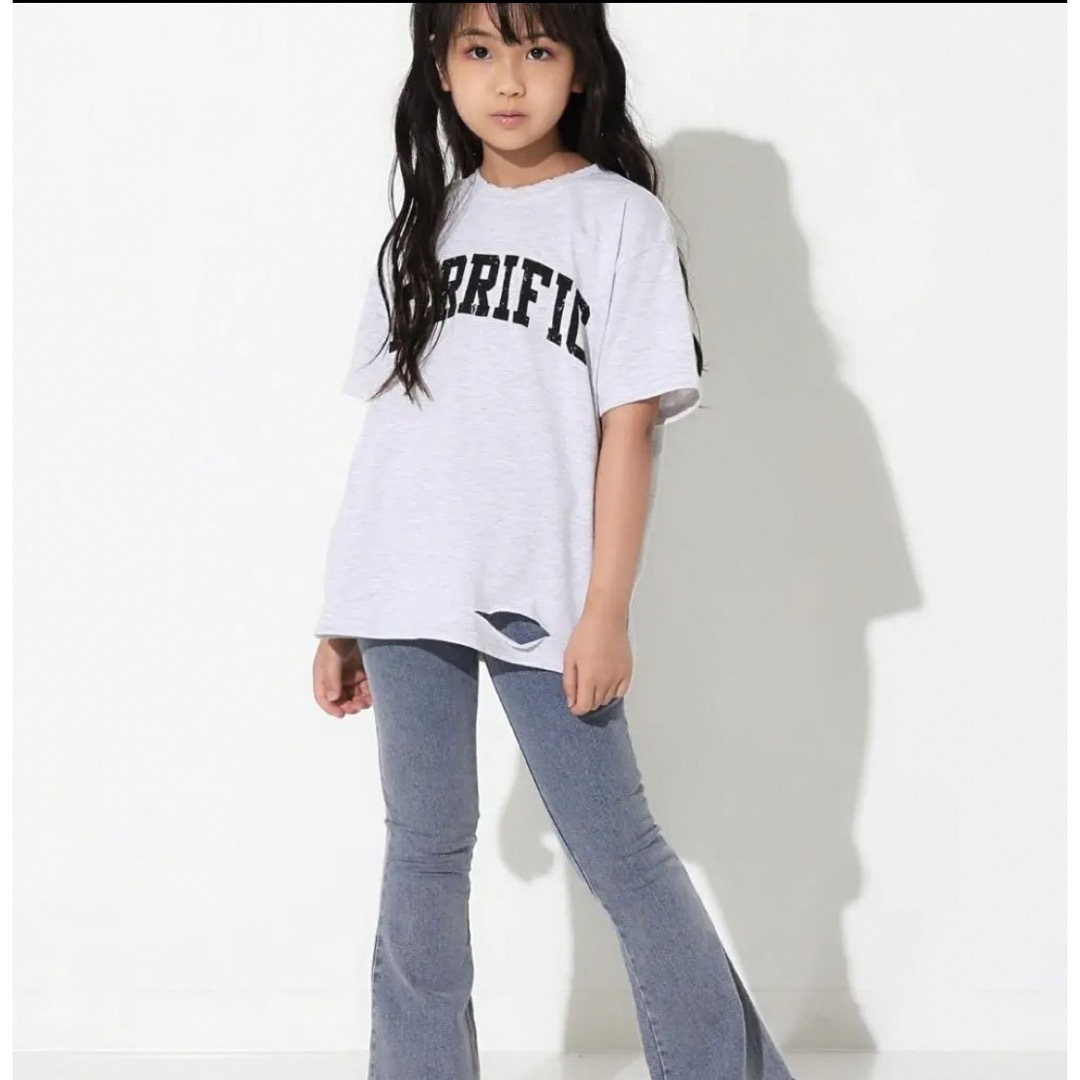 ANAP Kids(アナップキッズ)の新品❗️ 未開封❗️ ANAP Tシャツ　半袖　S 男女　おしゃれ　ダメージ キッズ/ベビー/マタニティのキッズ服女の子用(90cm~)(Tシャツ/カットソー)の商品写真