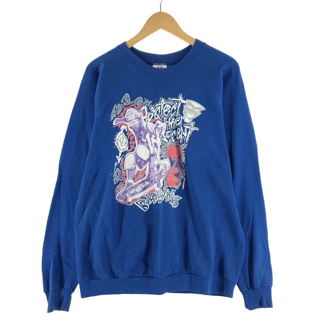 古着 90年代 Tee Jays プリントスウェットシャツ トレーナー USA製