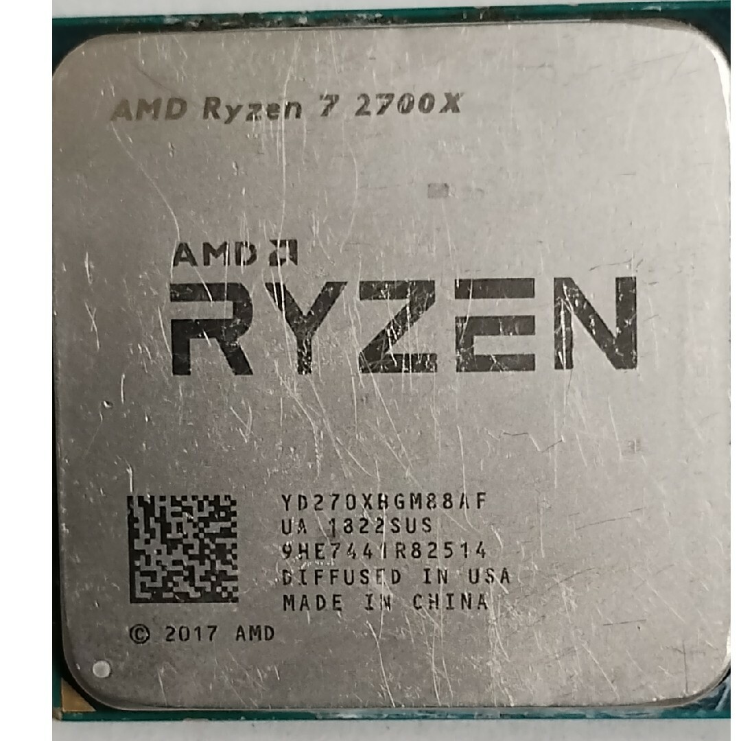 AMD(エーエムディー)のAMD ryzen7 2700X スマホ/家電/カメラのPC/タブレット(PCパーツ)の商品写真