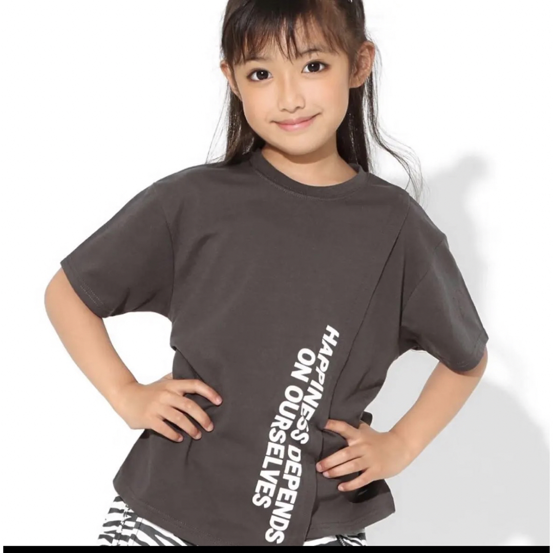 ANAP Kids(アナップキッズ)の新品❗️ 未開封❗️ANAP Tシャツ　S 100 110半袖　チャコールグレー キッズ/ベビー/マタニティのキッズ服男の子用(90cm~)(Tシャツ/カットソー)の商品写真