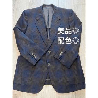 ランバン(LANVIN)の【美品,配色◎】LANVIN テーラードジャケット　チェック(テーラードジャケット)