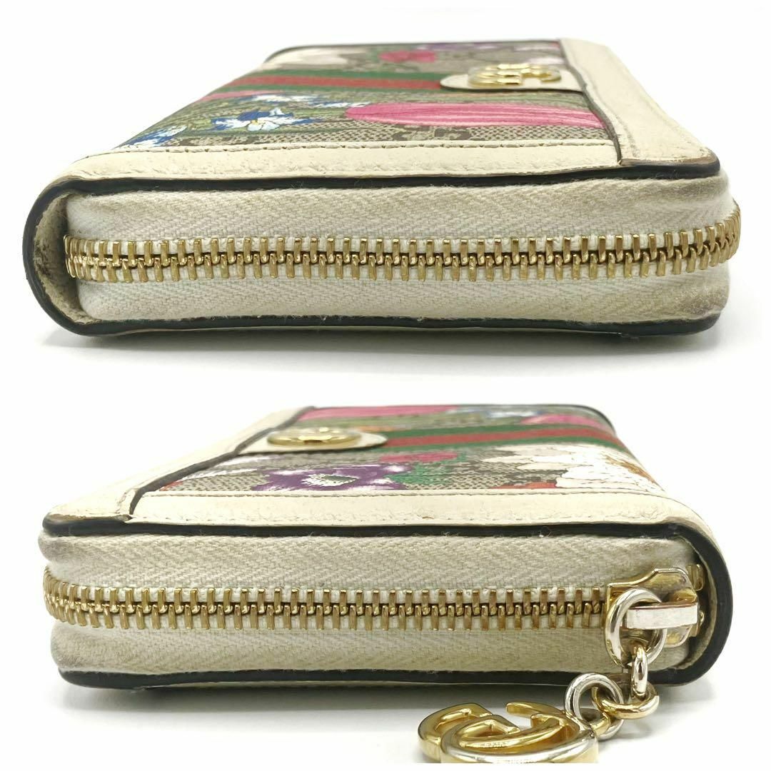 ⭐️良品⭐️ グッチ オフィディア GG フローラ シェリーライン 長財布
