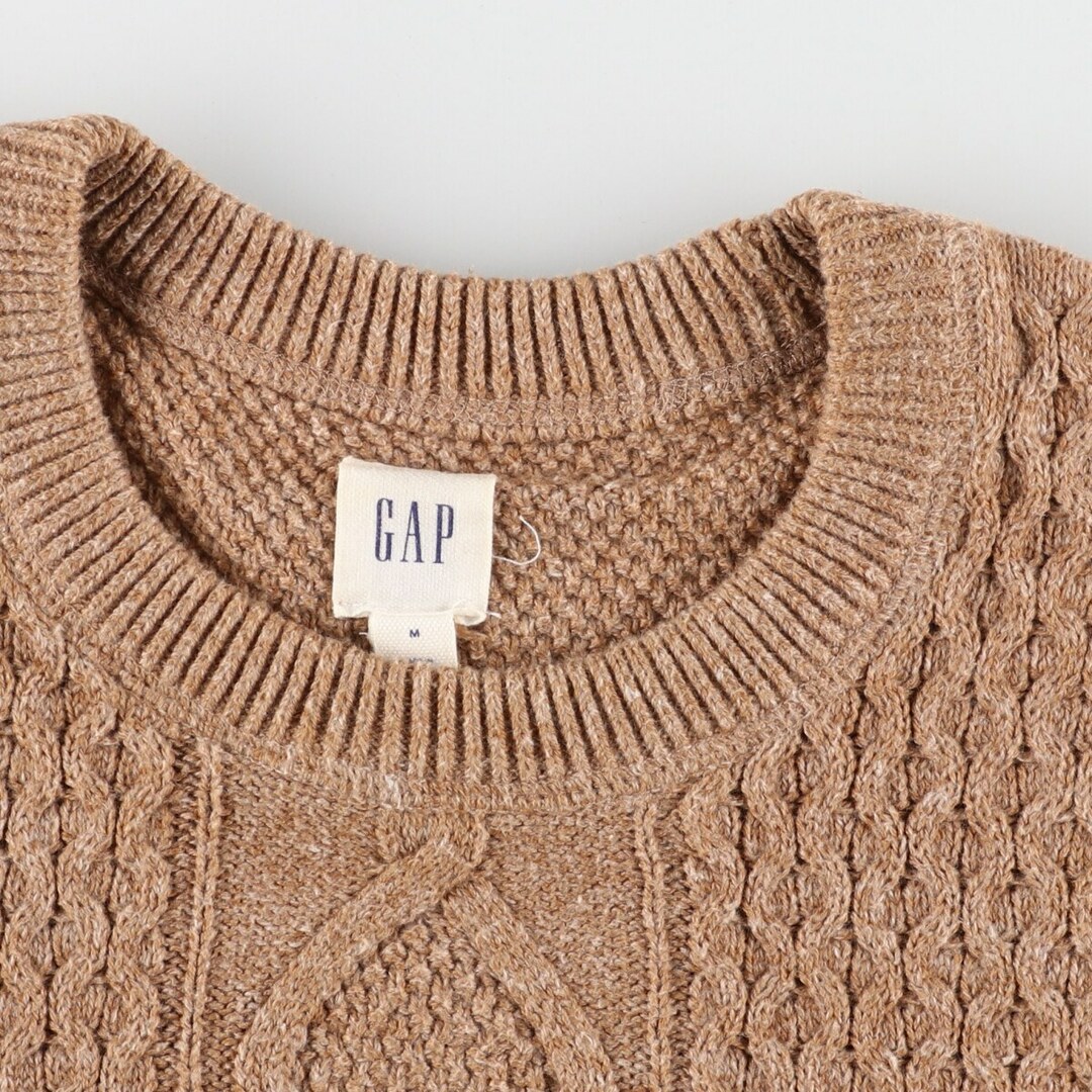 【美品】GAP ギャップ ケーブル編み コットンニット size M