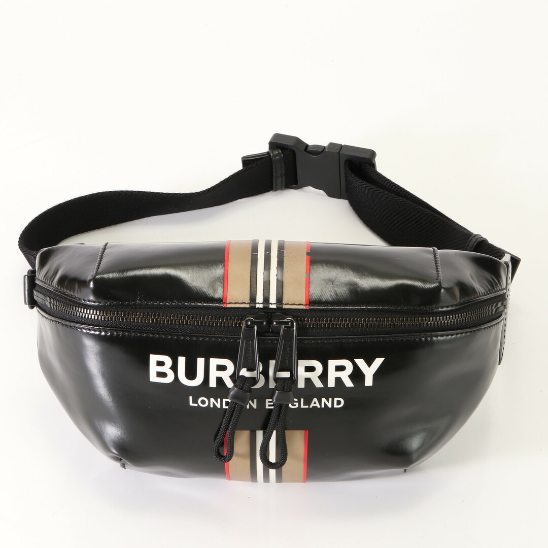 BURBERRY - □美品□バーバリー□ソニー バムバッグ□ストライプ□2WAY