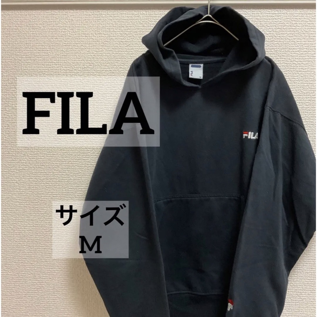 FILA パーカー ネイビー 裏フリース LLサイズ タグ付き