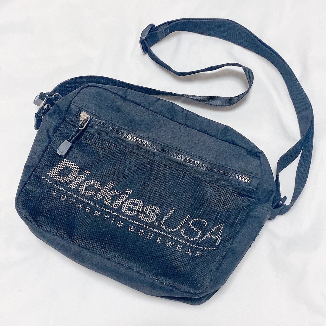 Dickies(ディッキーズ)のDickies ディッキーズ　ショルダーバッグ ボディバッグ メッシュ 黒 メンズのバッグ(ショルダーバッグ)の商品写真