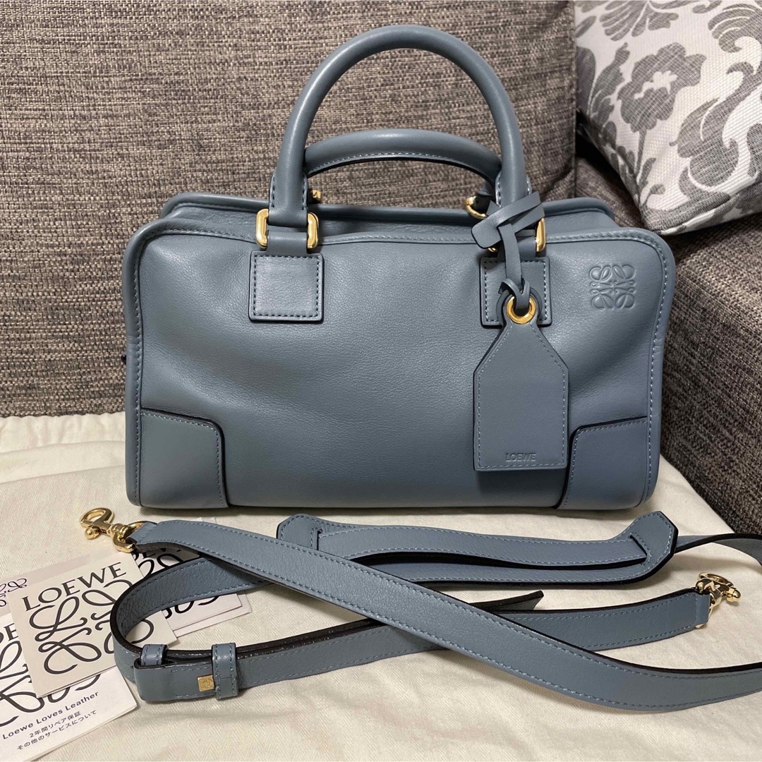 ロエベ　アマソナ28 黒　ハンドバッグ　ショルダーバッグ　2way LOEWE