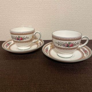 ウェッジウッド(WEDGWOOD)のウェッジウッド　コロンビア　エナメル　リー　カップ&ソーサー(グラス/カップ)