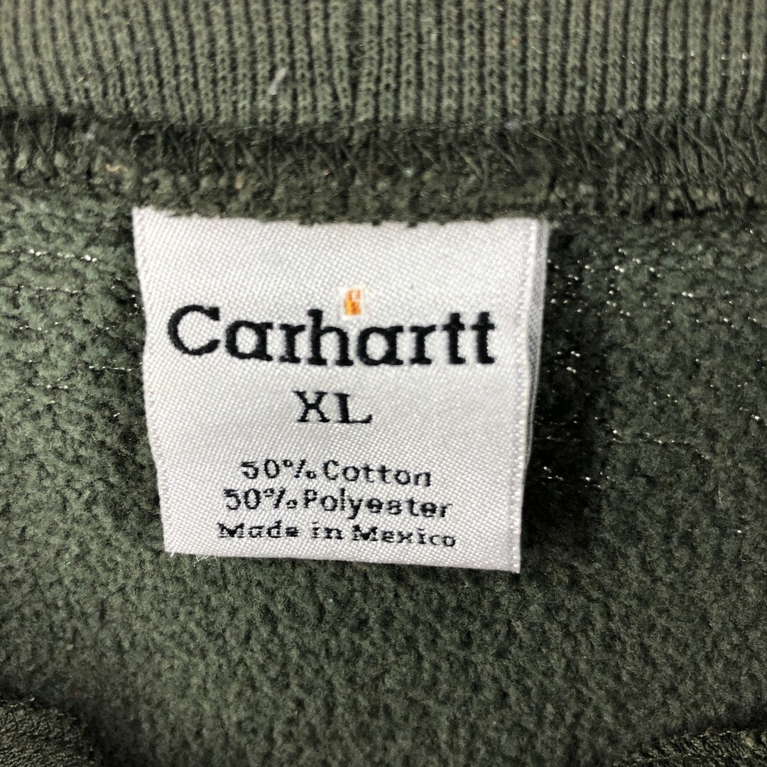 Carhartt☆カーハート　ワンポイントロゴ　ハーフジップ　スウェット　XXL